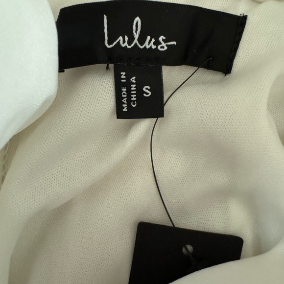 Lulus Endlessly Enticing White Embroidered Babydoll Mini Dress S - Picture 9 of 11